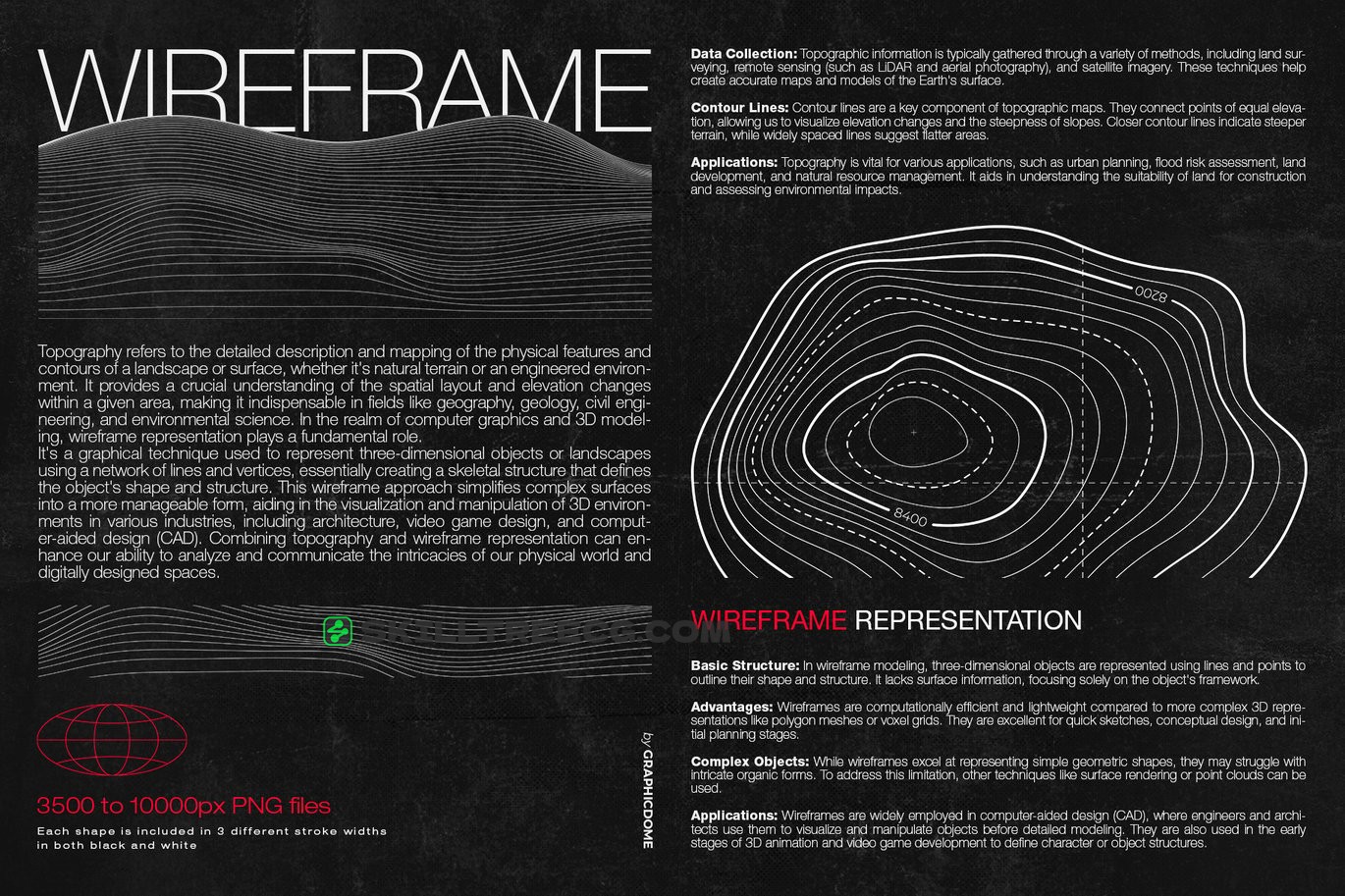 图片[4]-Wireframe Topo Elements Vectors（371299）-技能树